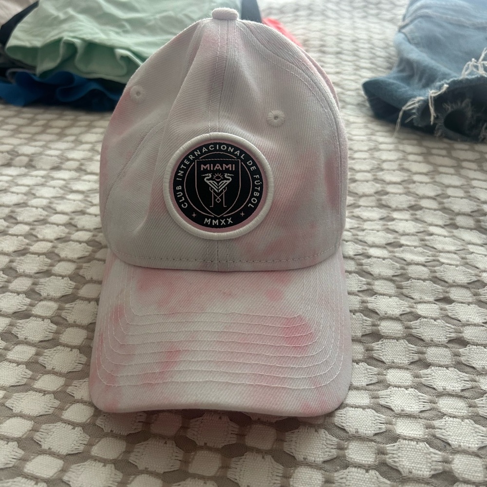 Inter Miami Pink Tie-Dye Baseball Cap
